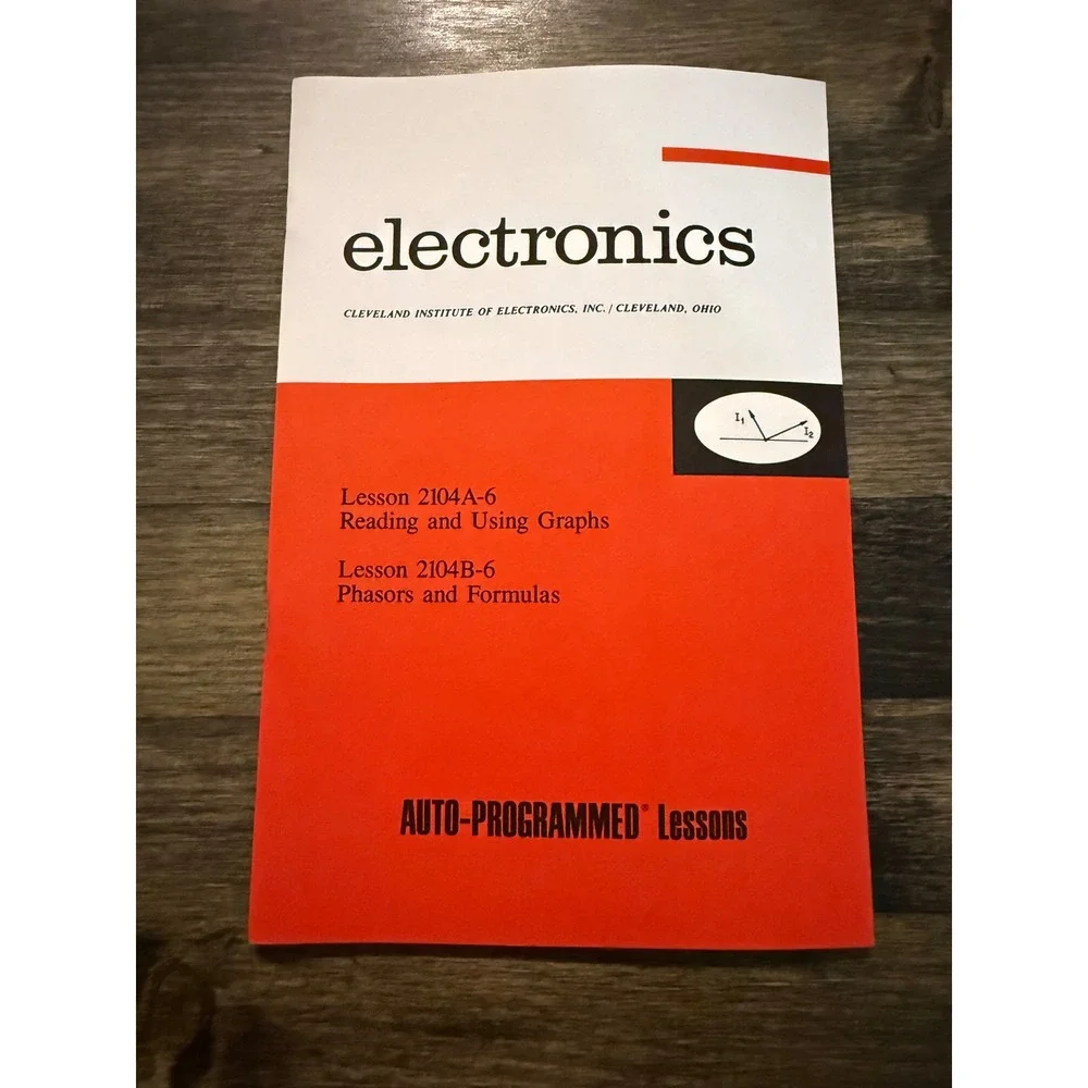 Cleveland Institute of Electronics Lesson 2104A-B Excellent Vintage Manual